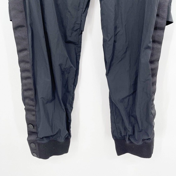 Athleta Allyson Felix Legend Track Pant Black Sz‎ M Mesh Trim Softshell Drawcord - Picture 4 of 10